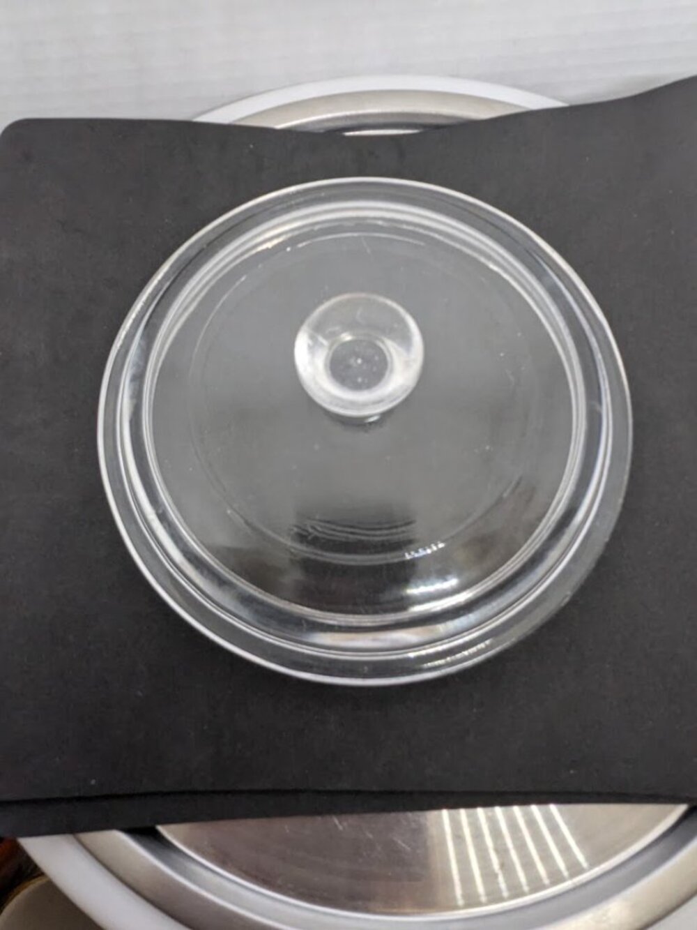 Pyrex P81C Replacement Glass Lid 5.75" Clear Round With Knob Handle